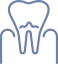 Animated tooth and gums icon