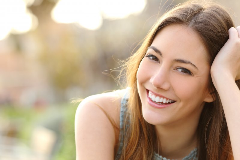 young woman with a beautiful smile